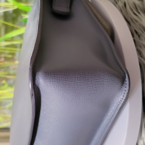 Furla Metropolis Studded Leather Flap Crossbody Bag in Periwinkle Blue – Leather - Picture 9 of 14